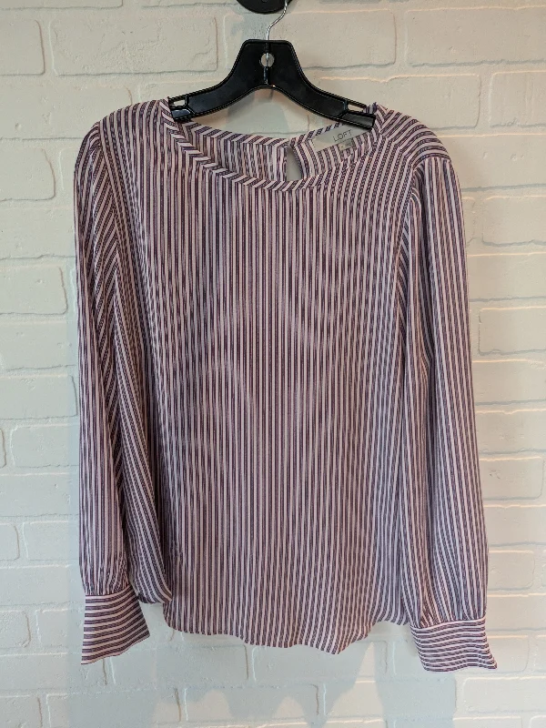 Red Top Long Sleeve Loft, Size M