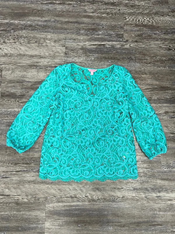 Teal Top Long Sleeve Lilly Pulitzer, Size S